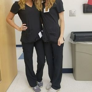 XS Black Scrubs